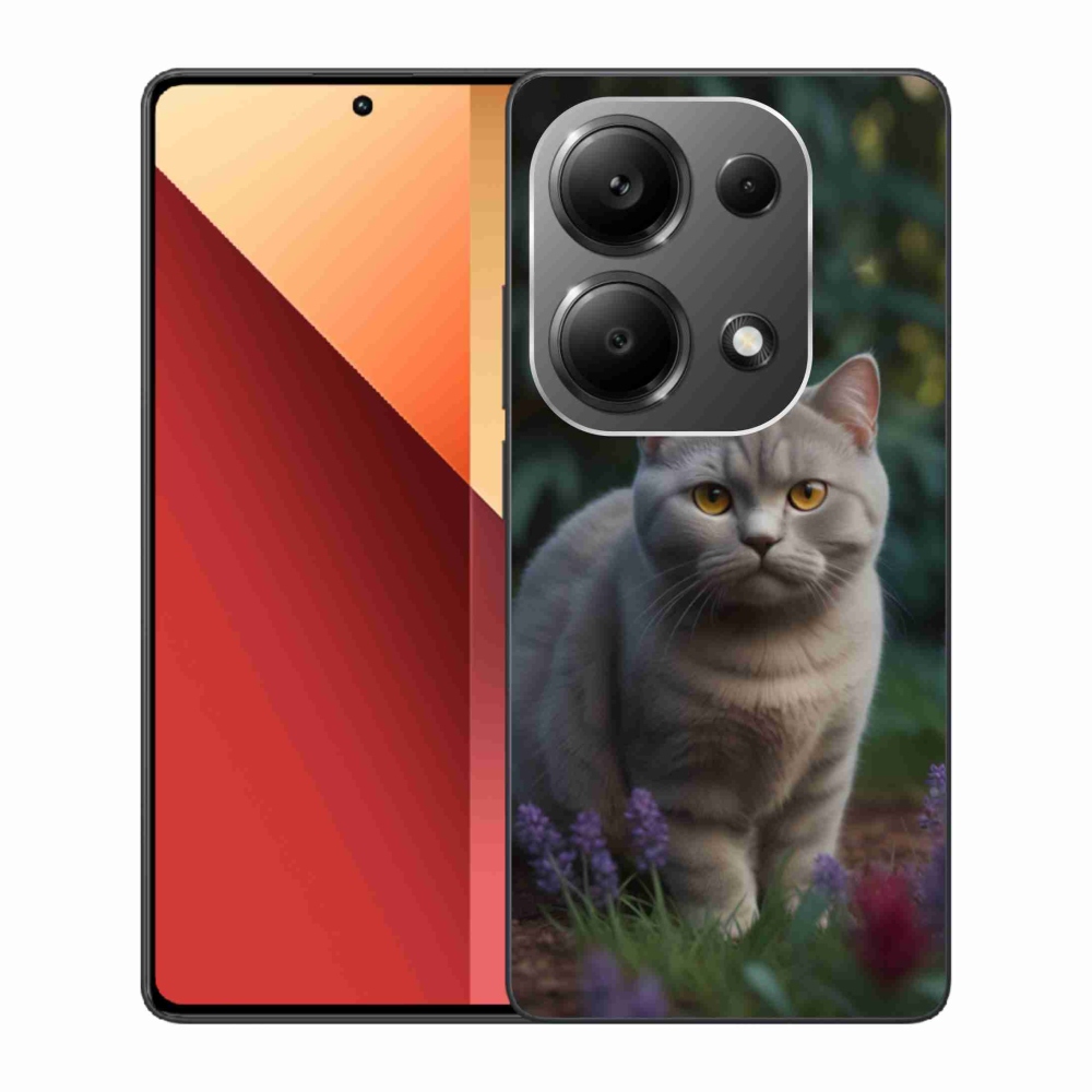 Gél borítás mmCase a Xiaomi Redmi Note 13 Pro 4G/Poco M6 Pro - brit macska számára