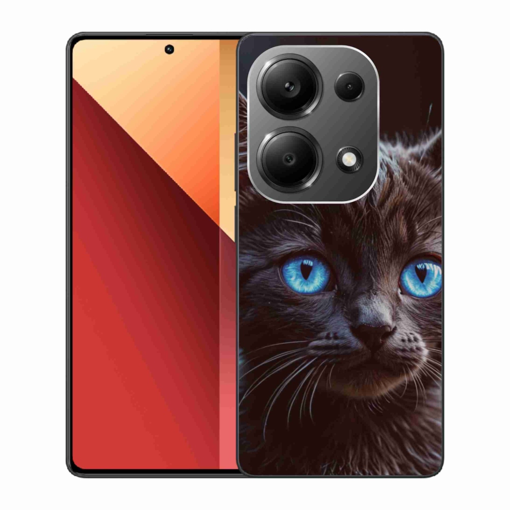Gél borítás mmCase a Xiaomi Redmi Note 13 Pro 4G/Poco M6 Pro számára - fekete cica 2
