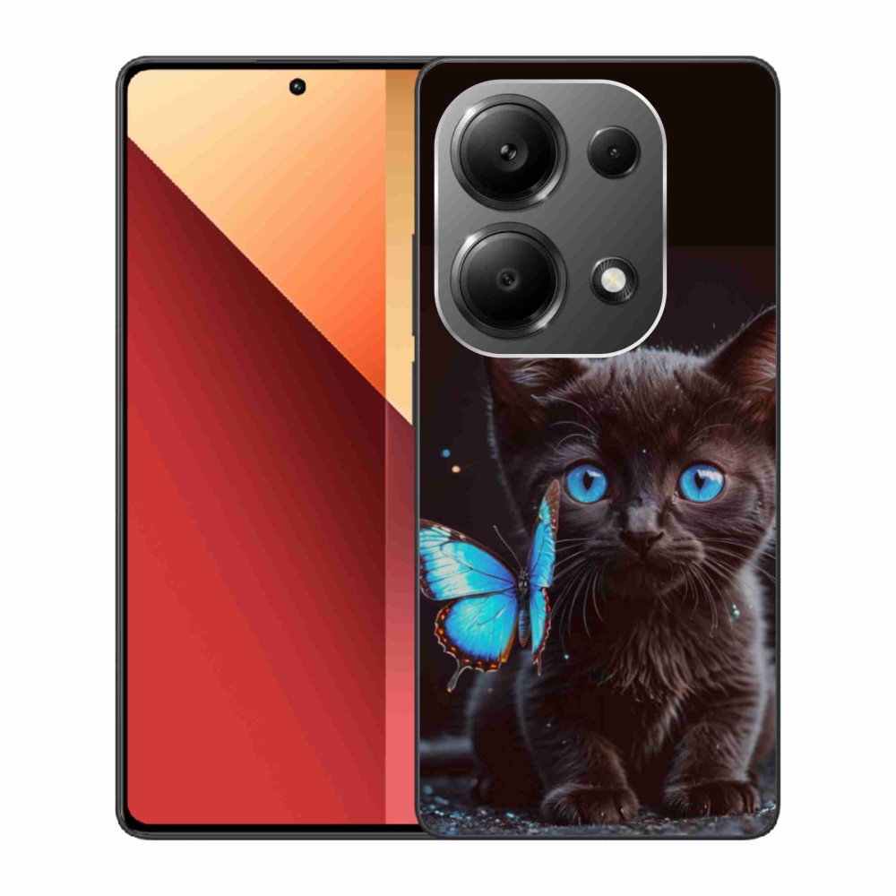 Gél borítás mmCase a Xiaomi Redmi Note 13 Pro 4G/Poco M6 Pro számára - fekete cica 3