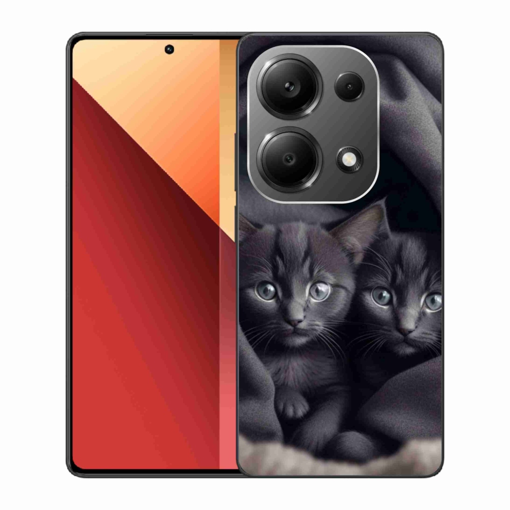 Gél borítás mmCase a Xiaomi Redmi Note 13 Pro 4G/Poco M6 Pro - cat duo számára