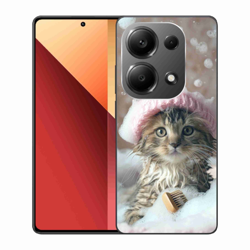 Gél borító mmCase a Xiaomi Redmi Note 13 Pro 4G/Poco M6 Pro - cica és fürdő