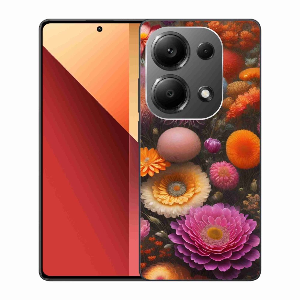 Gél borítás mmCase a Xiaomi Redmi Note 13 Pro 4G/Poco M6 Pro számára - virágos kompozíció