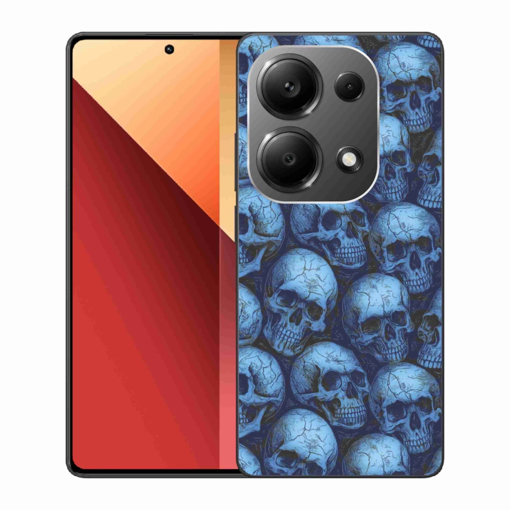 Zselés borítás mmCase a Xiaomi Redmi Note 13 Pro 4G/Poco M6 Pro - koponyákhoz