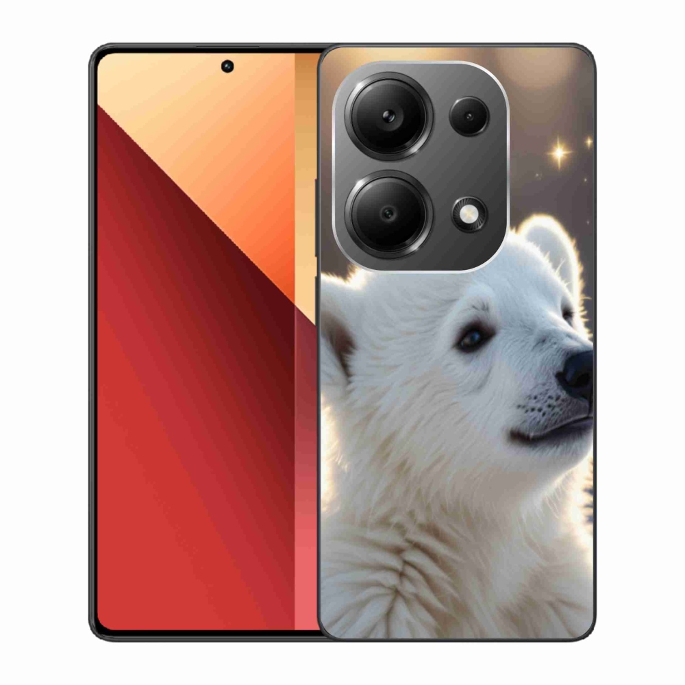 Zselés borítás mmCase a Xiaomi Redmi Note 13 Pro 4G/Poco M6 Pro - jegesmedve számára