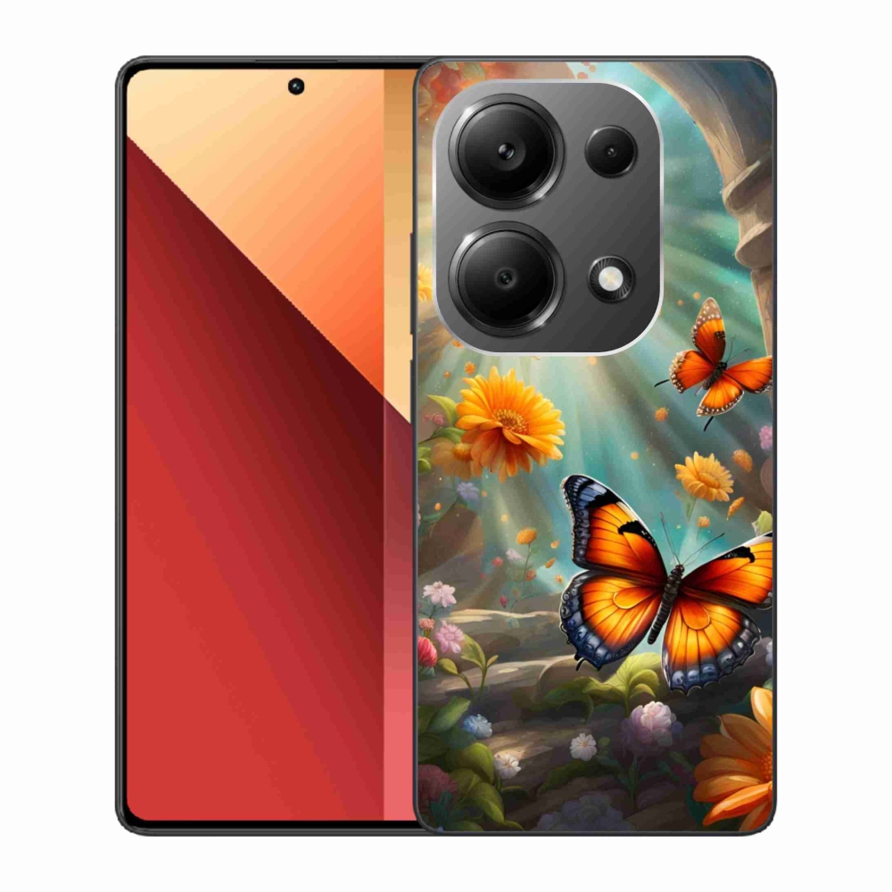 Gél borítás mmCase a Xiaomi Redmi Note 13 Pro 4G/Poco M6 Pro - pillangó kert 2