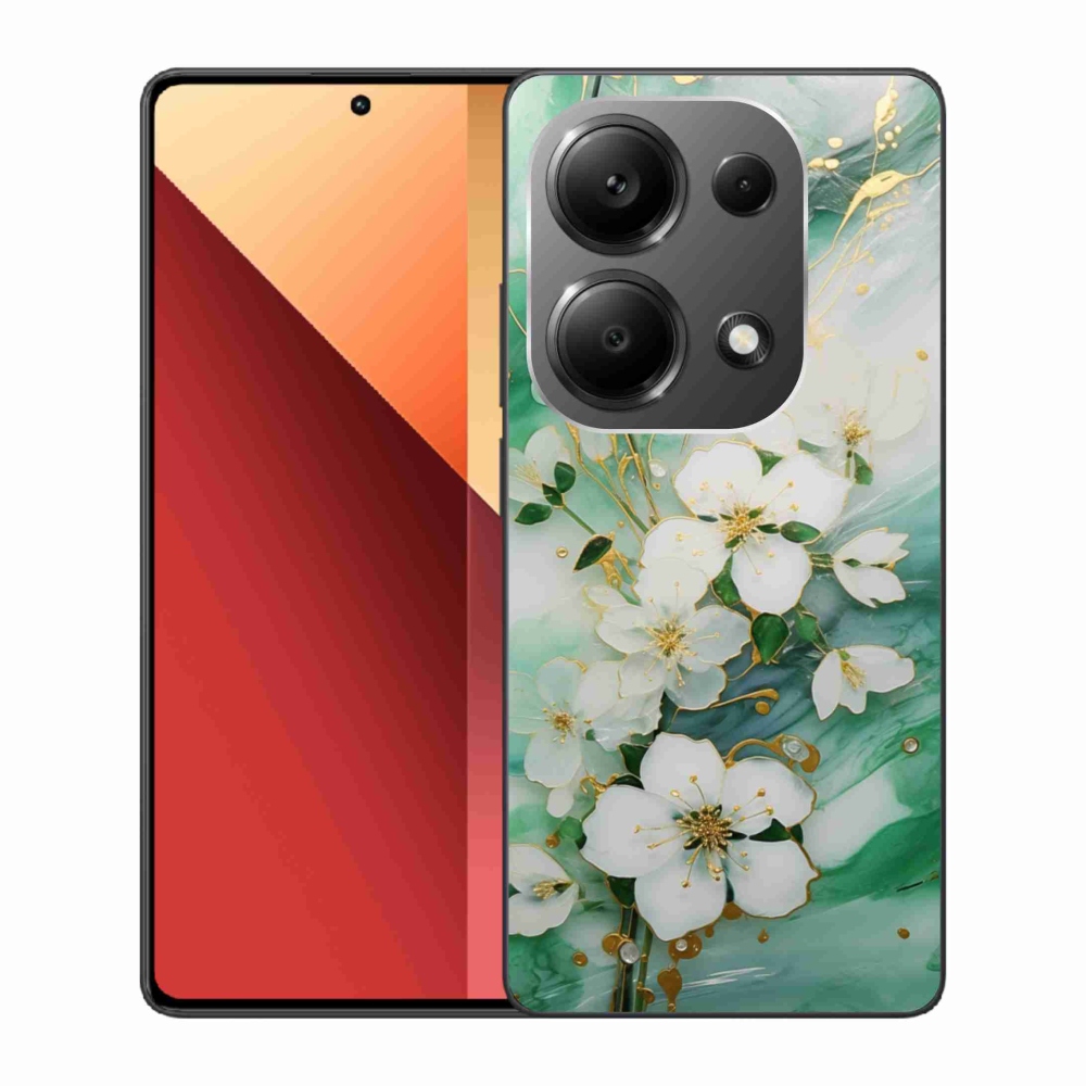 Gél borítás mmCase a Xiaomi Redmi Note 13 Pro 4G/Poco M6 Pro számára - finom virágok