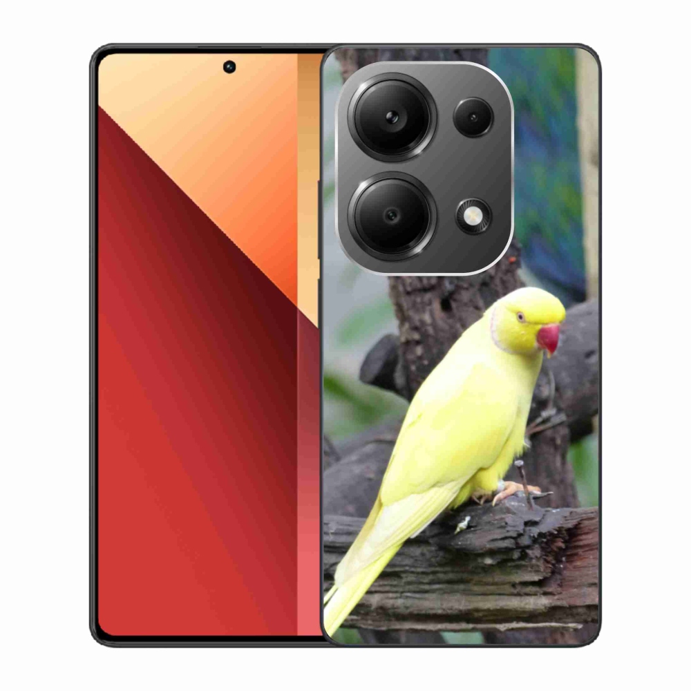 Gél borítás mmCase a Xiaomi Redmi Note 13 Pro 4G/Poco M6 Pro - papagáj alexander sárga