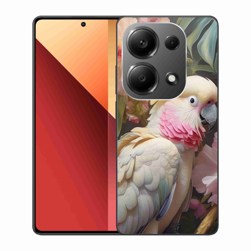 Gél borítás mmCase a Xiaomi Redmi Note 13 Pro 4G/Poco M6 Pro - papagáj kakadu rózsaszín 2