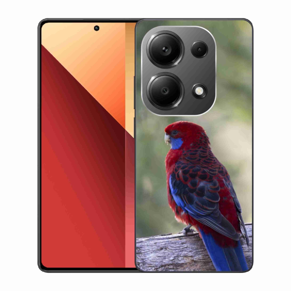 Gél borítás mmCase a Xiaomi Redmi Note 13 Pro 4G/Poco M6 Pro számára - papagáj rózsa