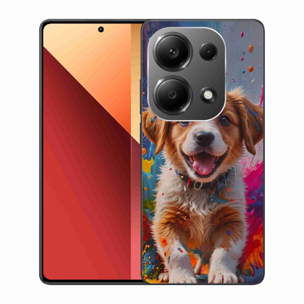 Gél borítás mmCase a Xiaomi Redmi Note 13 Pro 4G/Poco M6 Pro - aranyos kiskutya 3