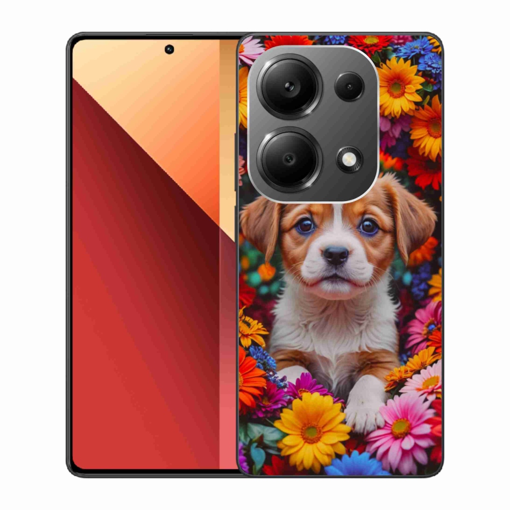 Gél borítás mmCase a Xiaomi Redmi Note 13 Pro 4G/Poco M6 Pro számára - aranyos kiskutya