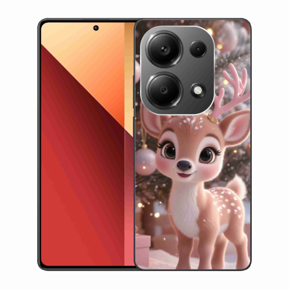Gél borítás mmCase a Xiaomi Redmi Note 13 Pro 4G/Poco M6 Pro - aranyos rénszarvashoz