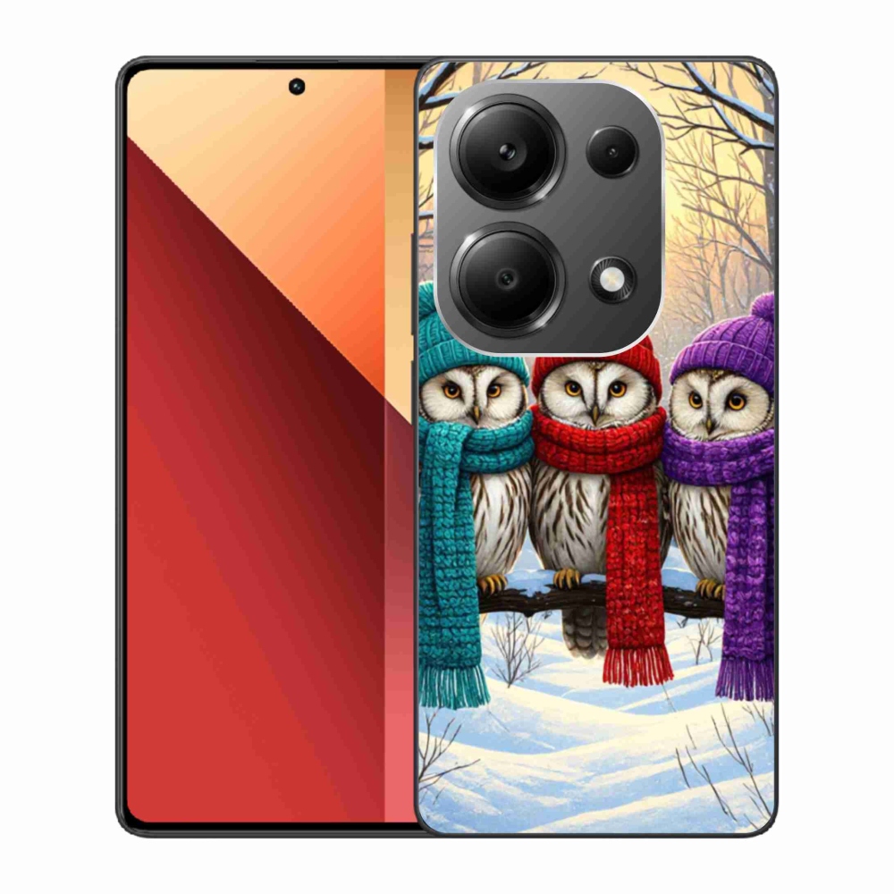 Gél borítás mmCase a Xiaomi Redmi Note 13 Pro 4G/Poco M6 Pro számára - bagoly barátok