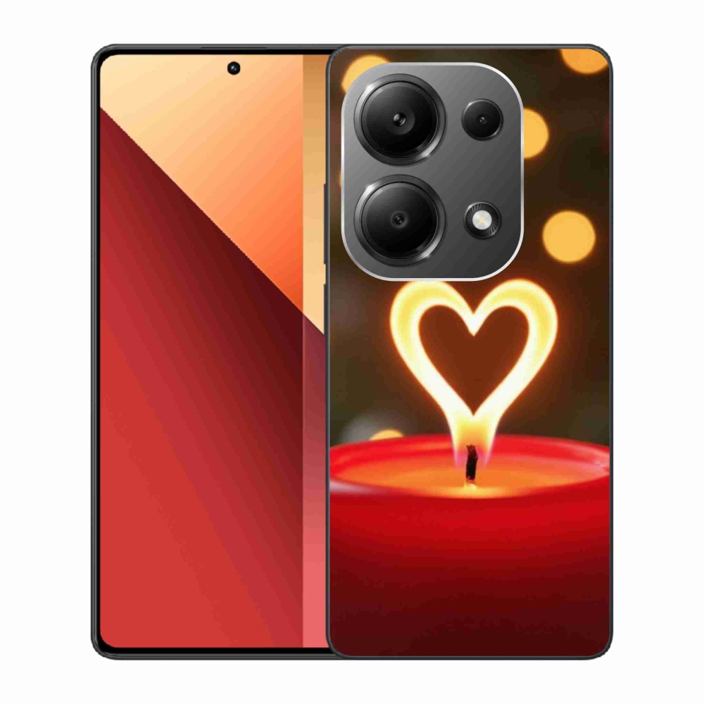 Gél borítás mmCase a Xiaomi Redmi Note 13 Pro 4G/Poco M6 Pro - láng szíve számára