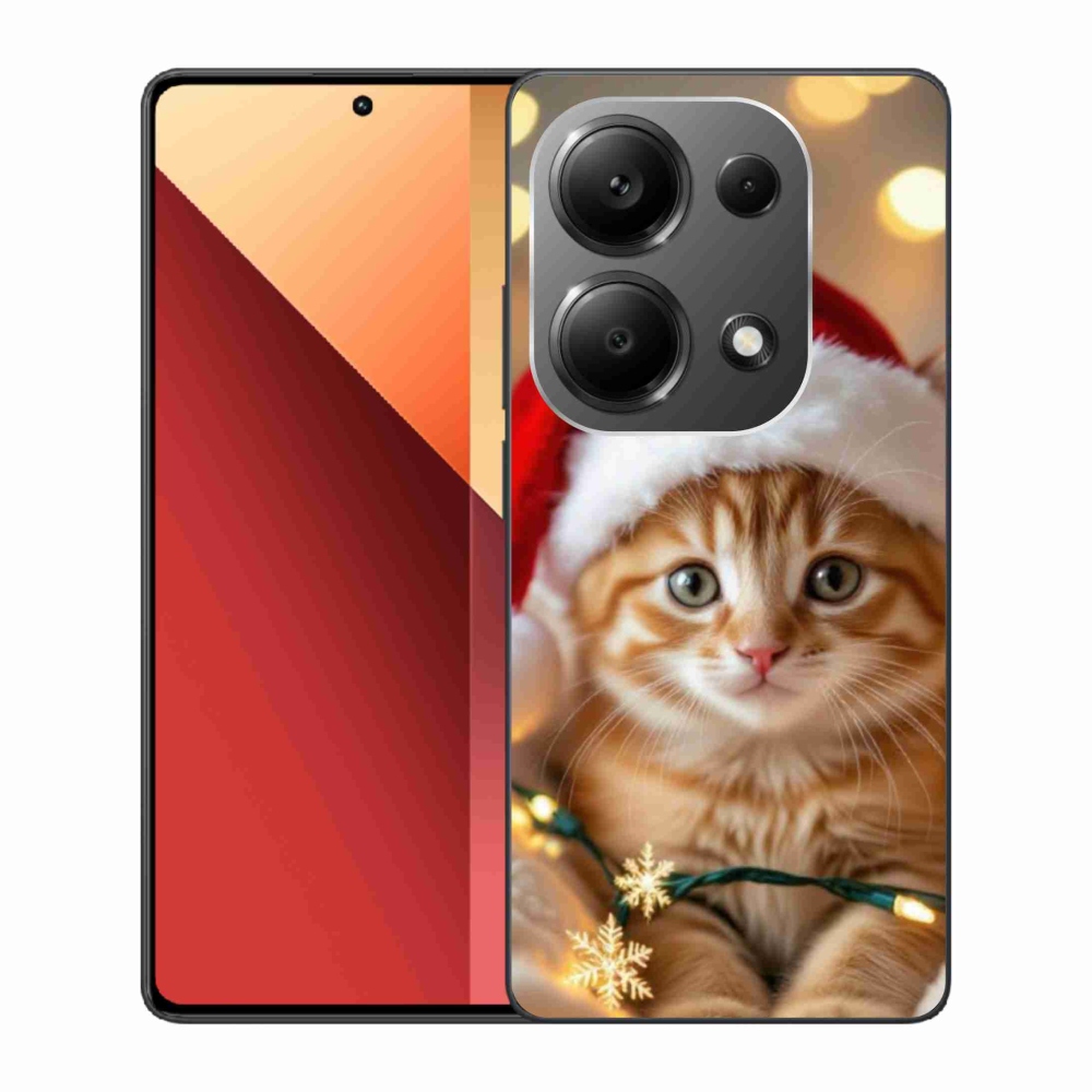 Gél borítás mmCase a Xiaomi Redmi Note 13 Pro 4G/Poco M6 Pro számára - Karácsonyi cica