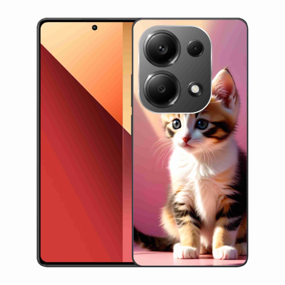 Gél borítás mmCase a Xiaomi Redmi Note 13 Pro 4G/Poco M6 Pro számára - kíváncsi cica 2