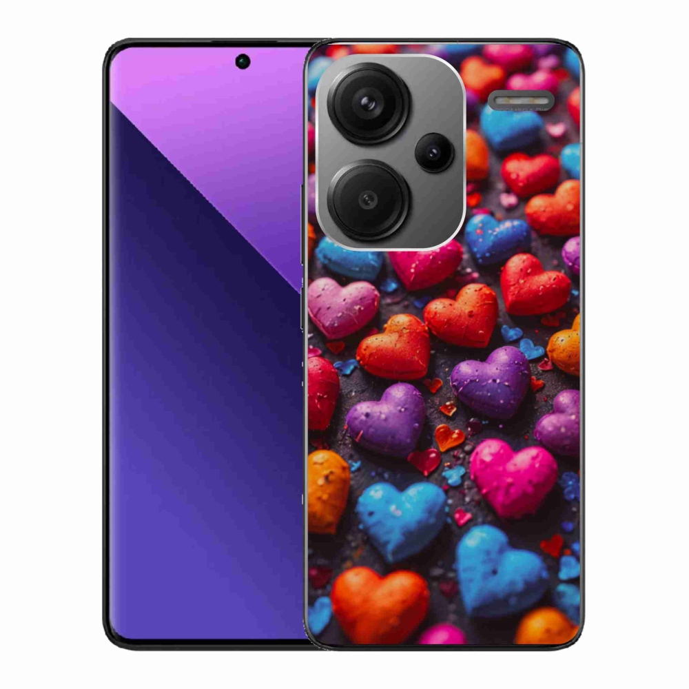 Gél borítás mmCase a Xiaomi Redmi Note 13 Pro+ 5G számára - színes szív