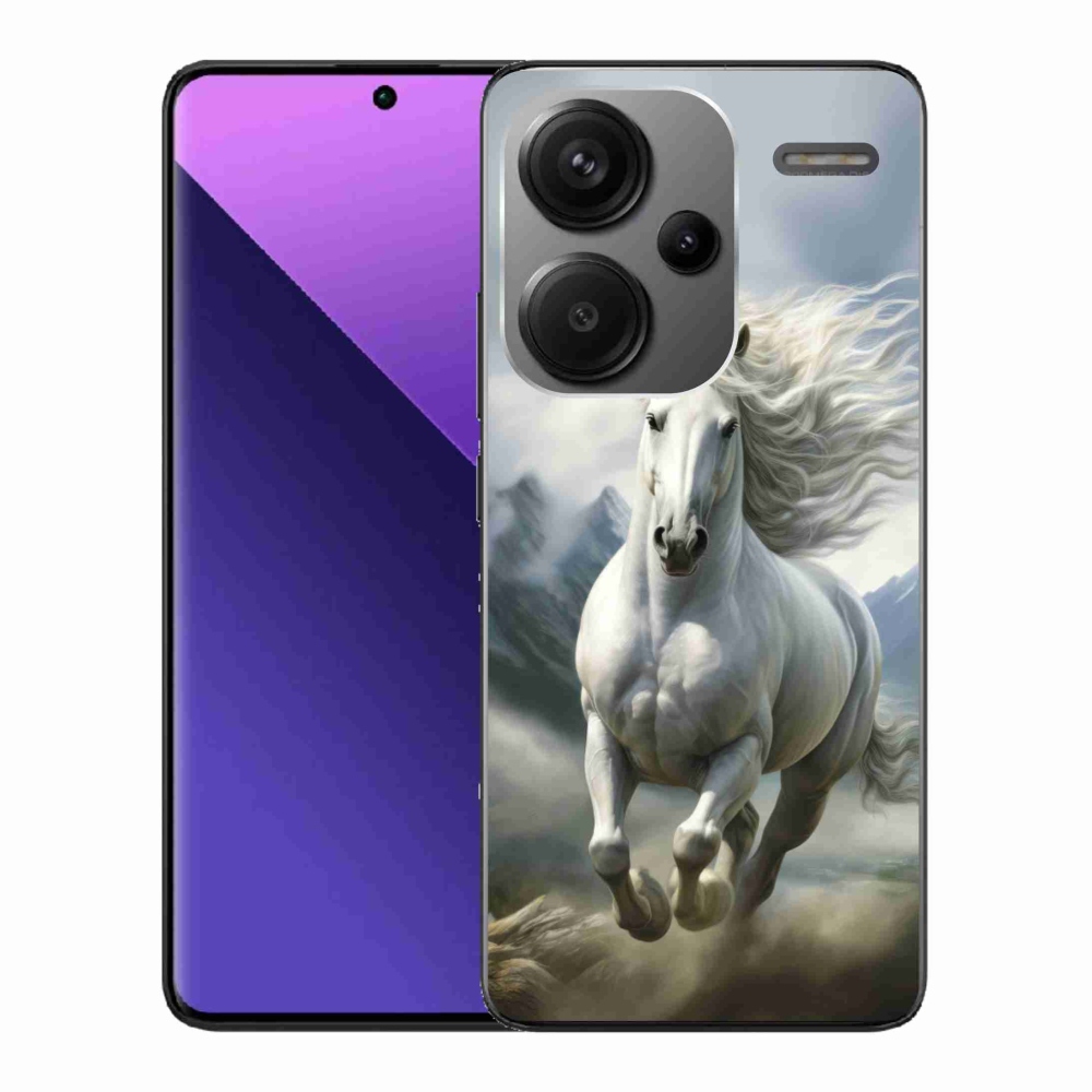 Gél borítás mmCase a Xiaomi Redmi Note 13 Pro+ 5G - futó fehér ló 3