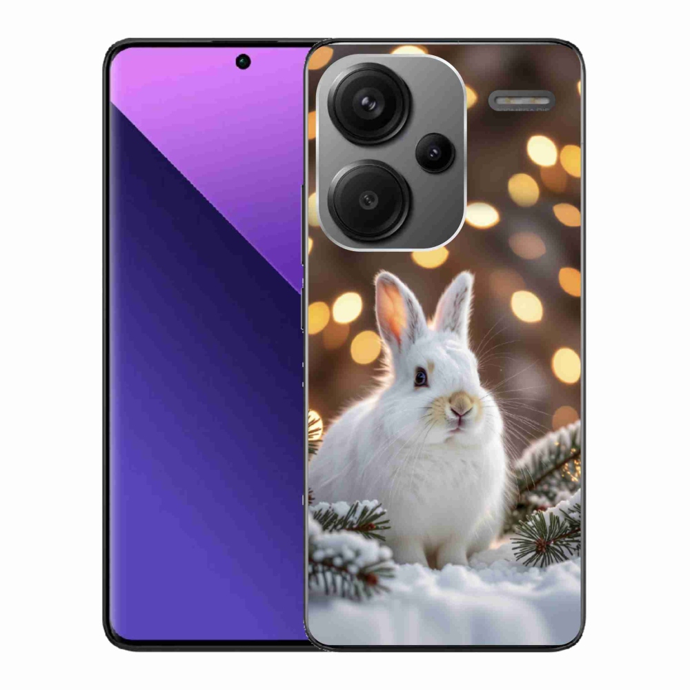 Gél borítás mmCase a Xiaomi Redmi Note 13 Pro+ 5G - fehér nyúlhoz