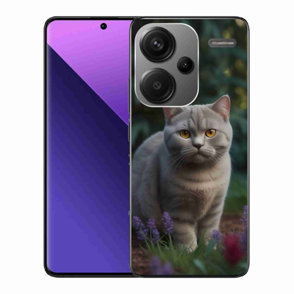 Gél borítás mmCase a Xiaomi Redmi Note 13 Pro+ 5G számára - brit macska