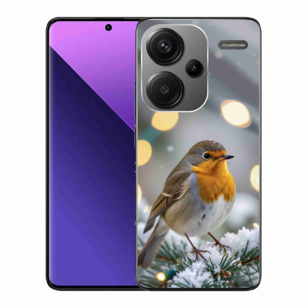 Gél borítás mmCase a Xiaomi Redmi Note 13 Pro+ 5G számára - piros télen