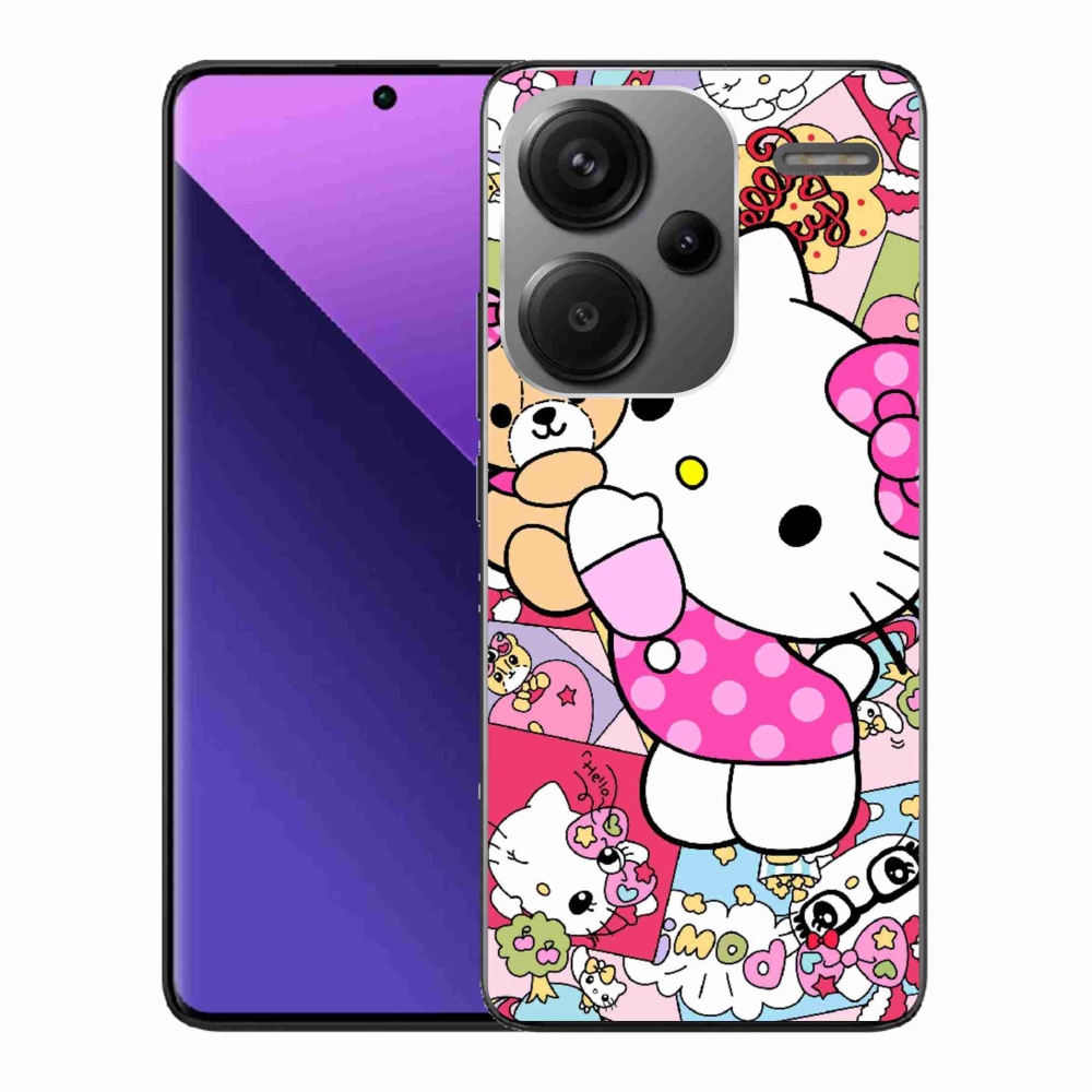 Gél borítás mmCase a Xiaomi Redmi Note 13 Pro+ 5G számára - aranyos cica