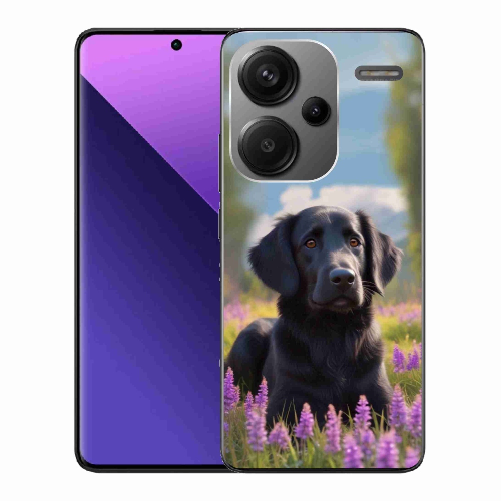 Gél borítás mmCase a Xiaomi Redmi Note 13 Pro+ 5G számára - elegáns fekete retriever
