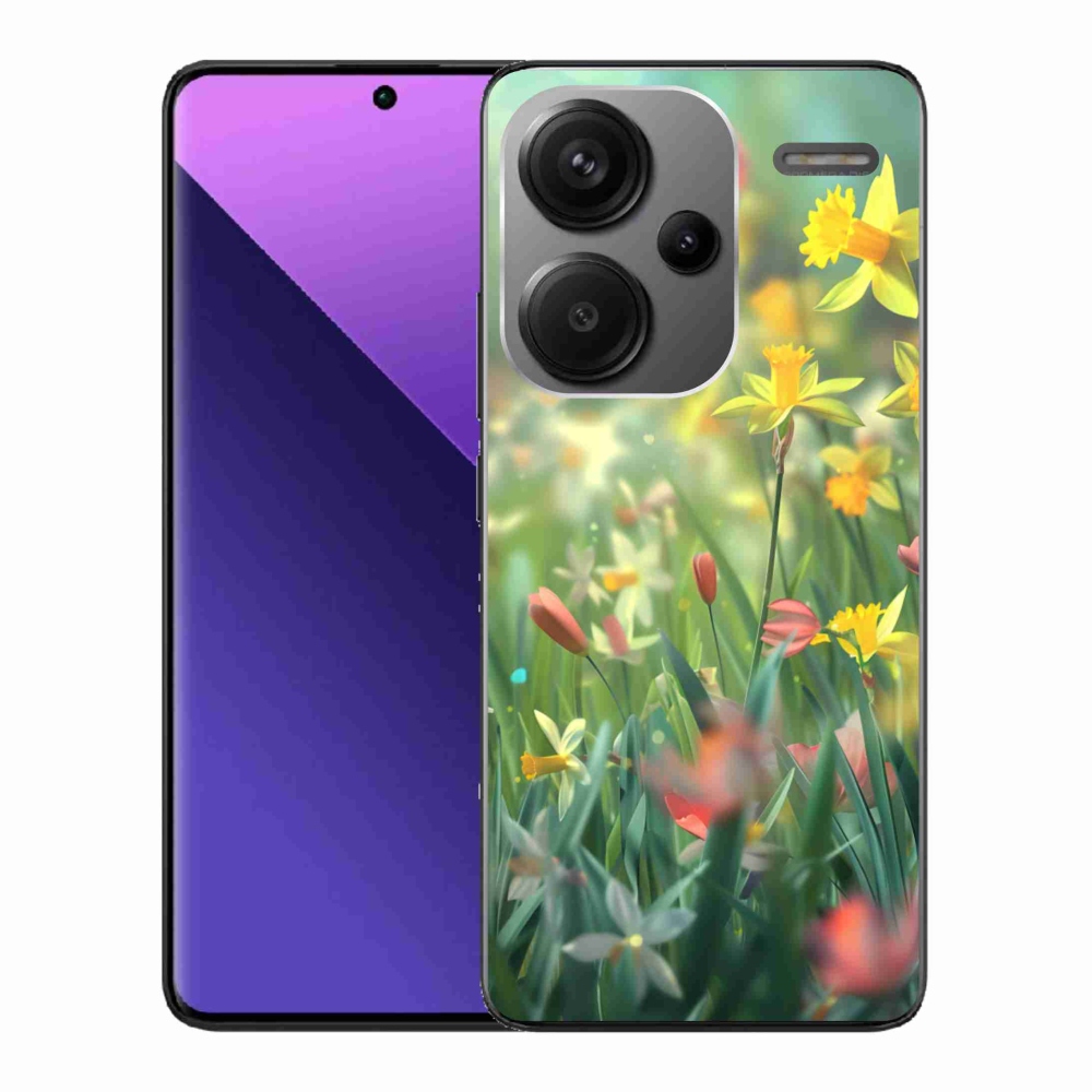 Gél borítás mmCase a Xiaomi Redmi Note 13 Pro+ 5G számára - tavaszi virágok
