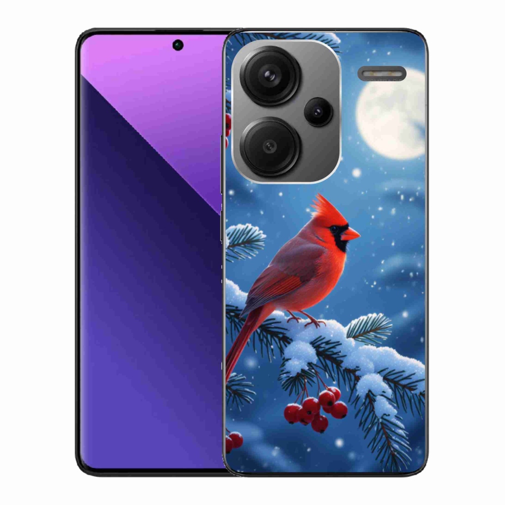 Zselés borítás mmCase a Xiaomi Redmi Note 13 Pro+ 5G számára - bíborvörös színű