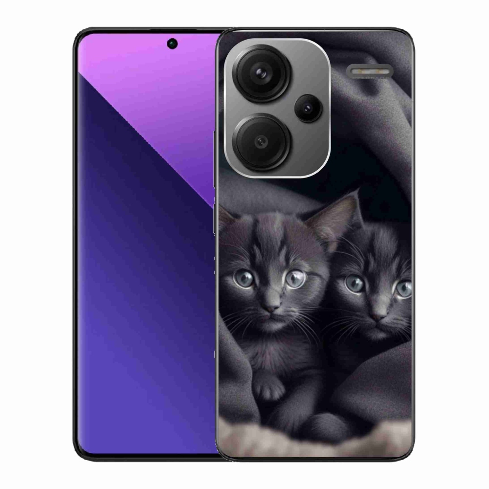 Gél borítás mmCase a Xiaomi Redmi Note 13 Pro+ 5G - cat duo - macska duóhoz