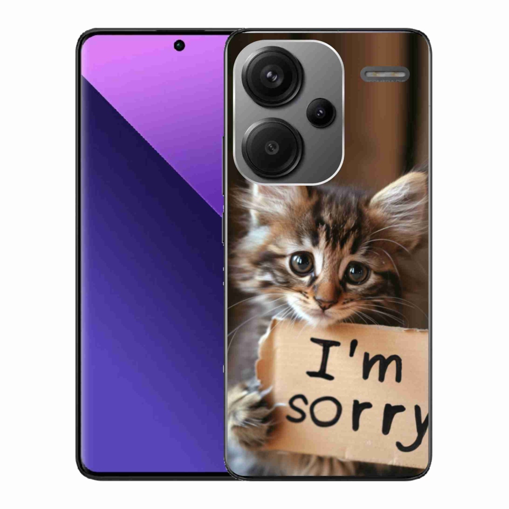 Gél borítás mmCase a Xiaomi Redmi Note 13 Pro+ 5G számára - macska kifogás