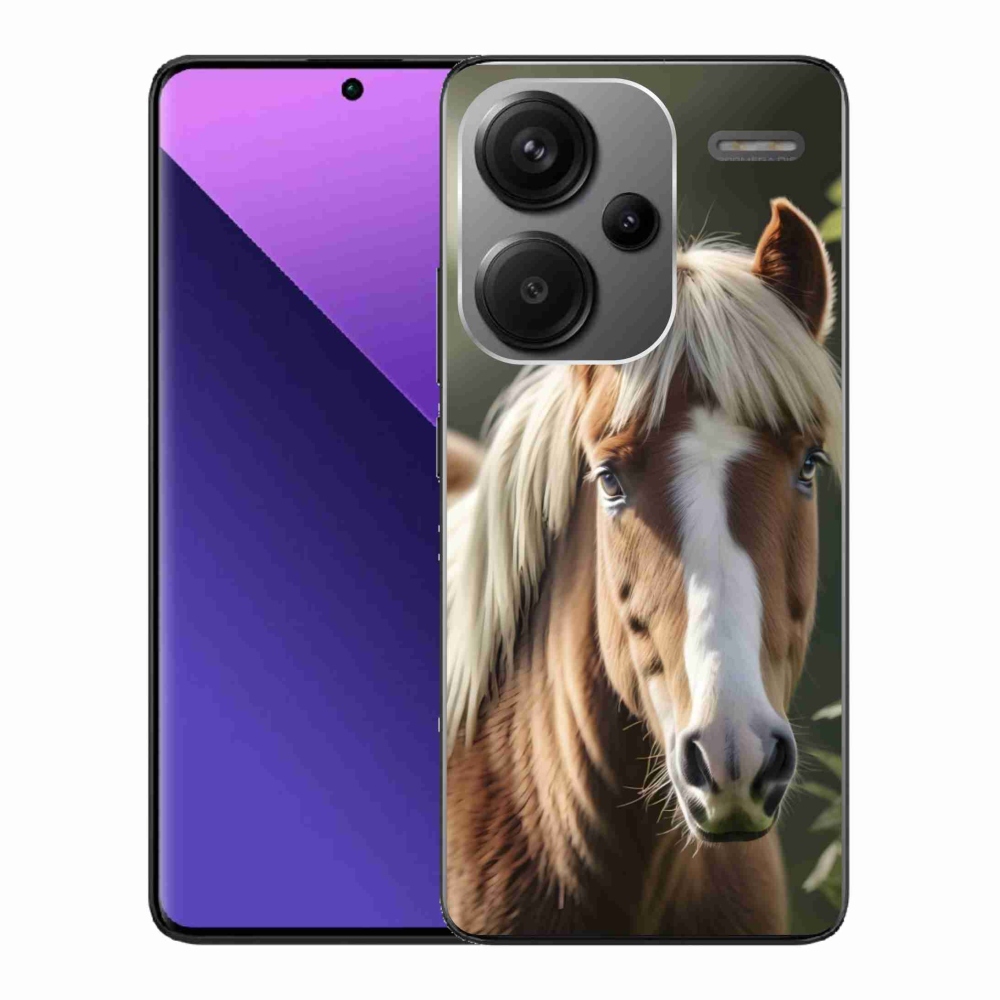 Gél borítás mmCase a Xiaomi Redmi Note 13 Pro+ 5G számára - ló könnyű sörénnyel