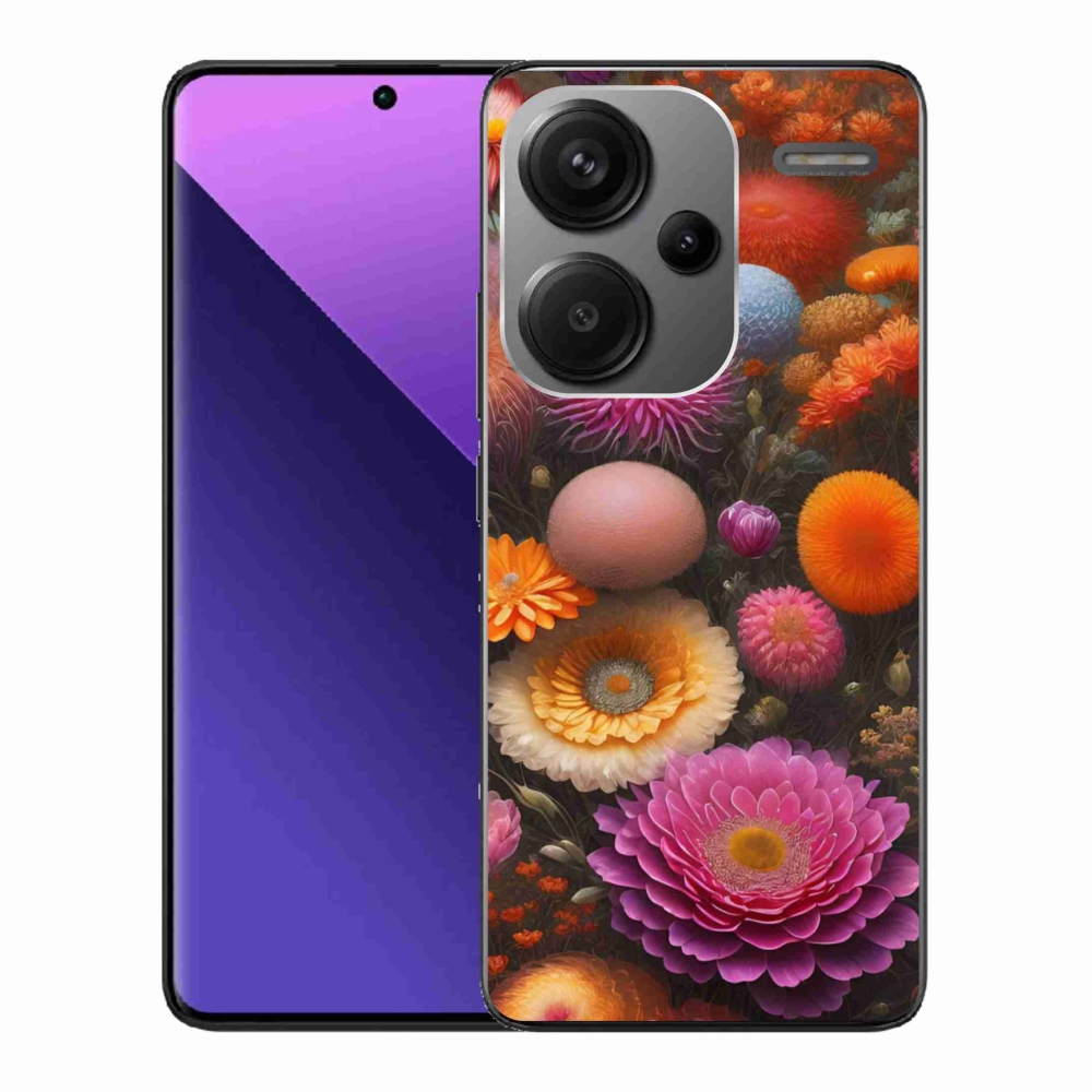 Gél borítás mmCase a Xiaomi Redmi Note 13 Pro+ 5G számára - virágos kompozíció