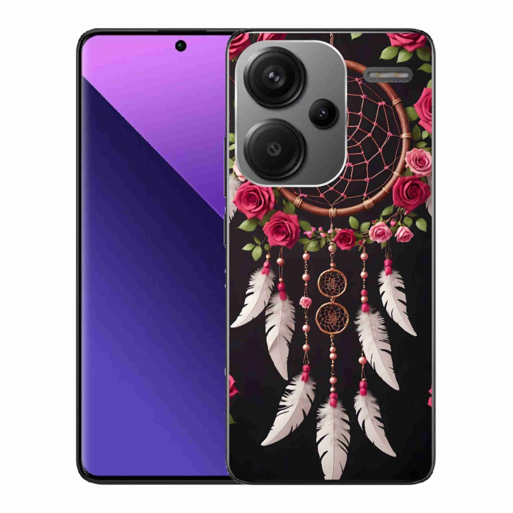 Gél borítás mmCase a Xiaomi Redmi Note 13 Pro+ 5G számára - álomfogó rózsákkal