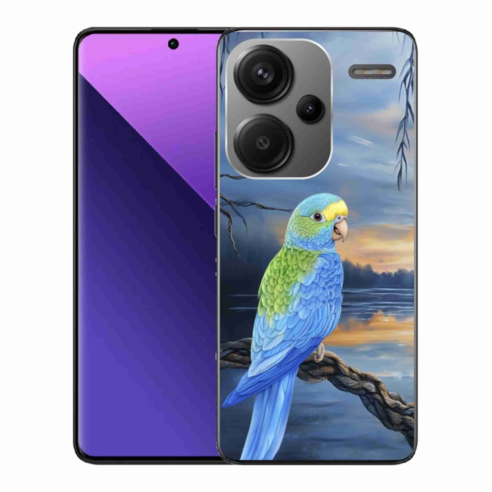 Gél borítás mmCase a Xiaomi Redmi Note 13 Pro+ 5G - kék papagájhoz