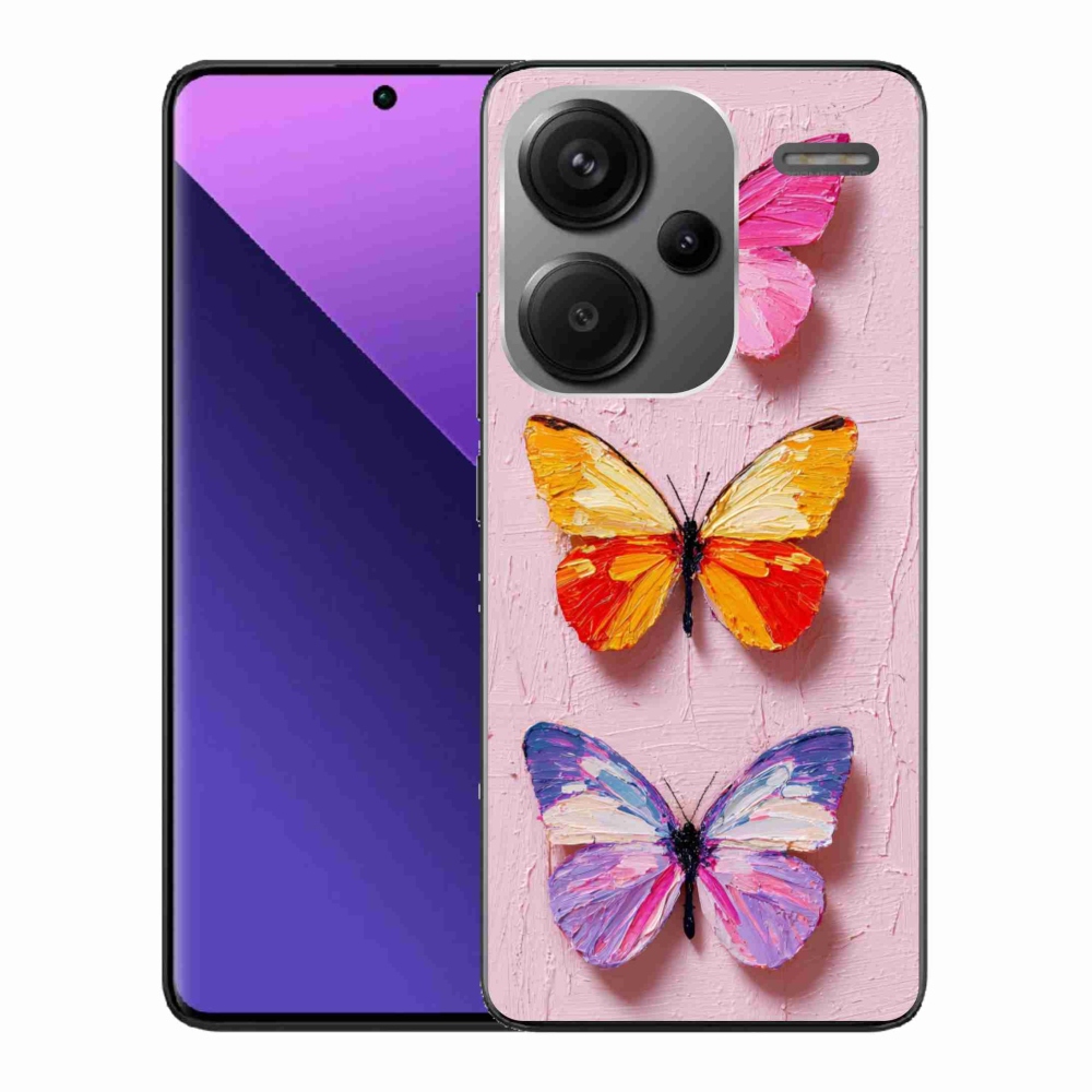 Gél borítás mmCase a Xiaomi Redmi Note 13 Pro+ 5G számára - pillangó trió