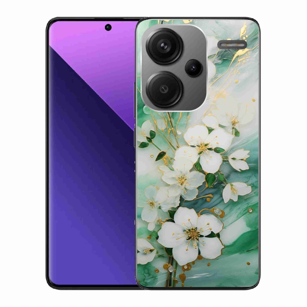 Gél borítás mmCase a Xiaomi Redmi Note 13 Pro+ 5G számára - finom virágok