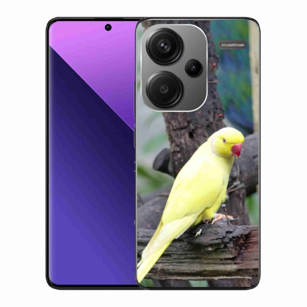 Zselés borítás mmCase a Xiaomi Redmi Note 13 Pro+ 5G - papagáj alexander sárga