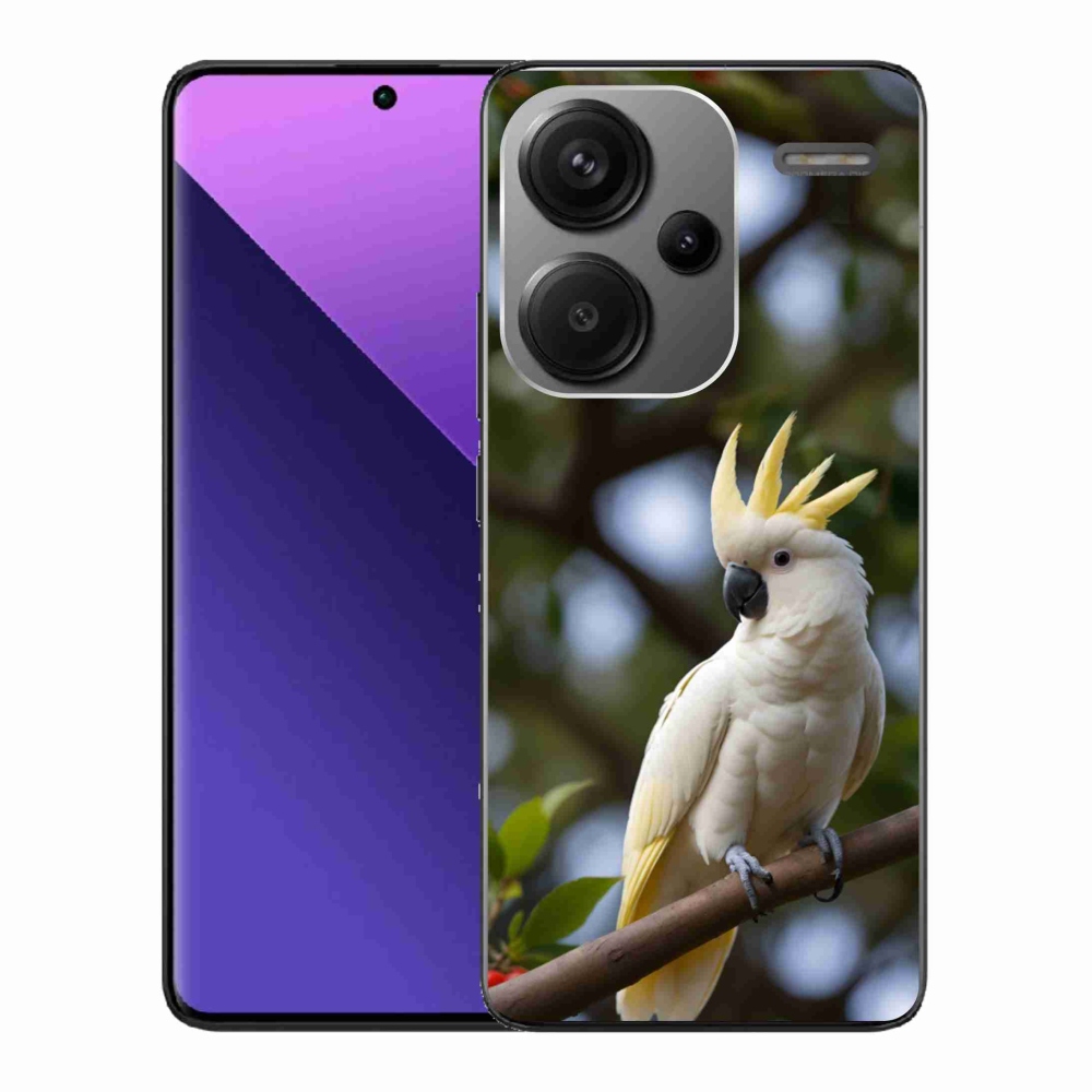 Gél borítás mmCase a Xiaomi Redmi Note 13 Pro+ 5G számára - papagáj kakadu 3
