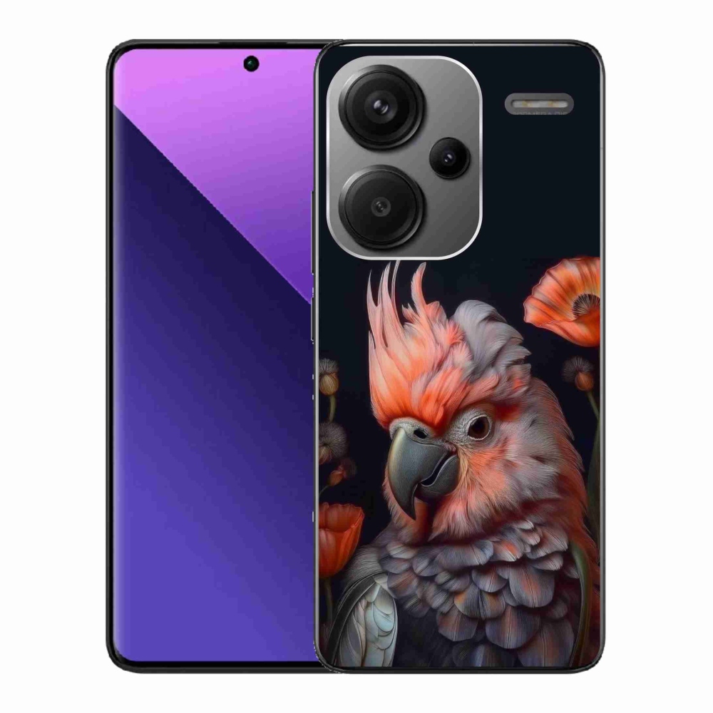 Gél borítás mmCase a Xiaomi Redmi Note 13 Pro+ 5G - papagáj kakadu színekben