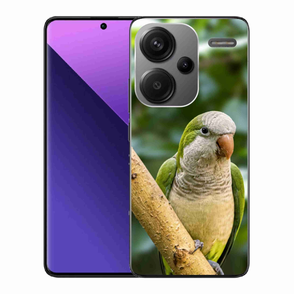 Gél borítás mmCase a Xiaomi Redmi Note 13 Pro+ 5G számára - papagáj