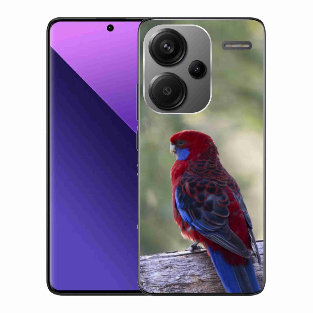 Gél borítás mmCase a Xiaomi Redmi Note 13 Pro+ 5G számára - papagáj rózsa