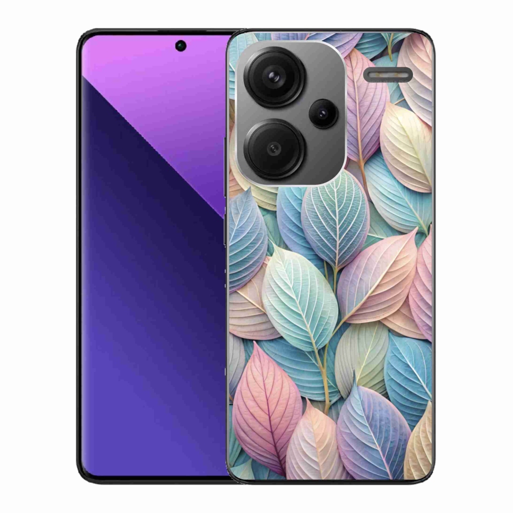 Gél borítás mmCase a Xiaomi Redmi Note 13 Pro+ 5G számára - pasztell levelek