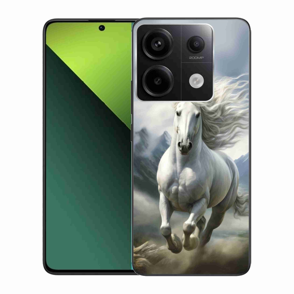 Gél borítás mmCase a Xiaomi Redmi Note 13 Pro 5G/Poco X6 5G - futó fehér ló 3
