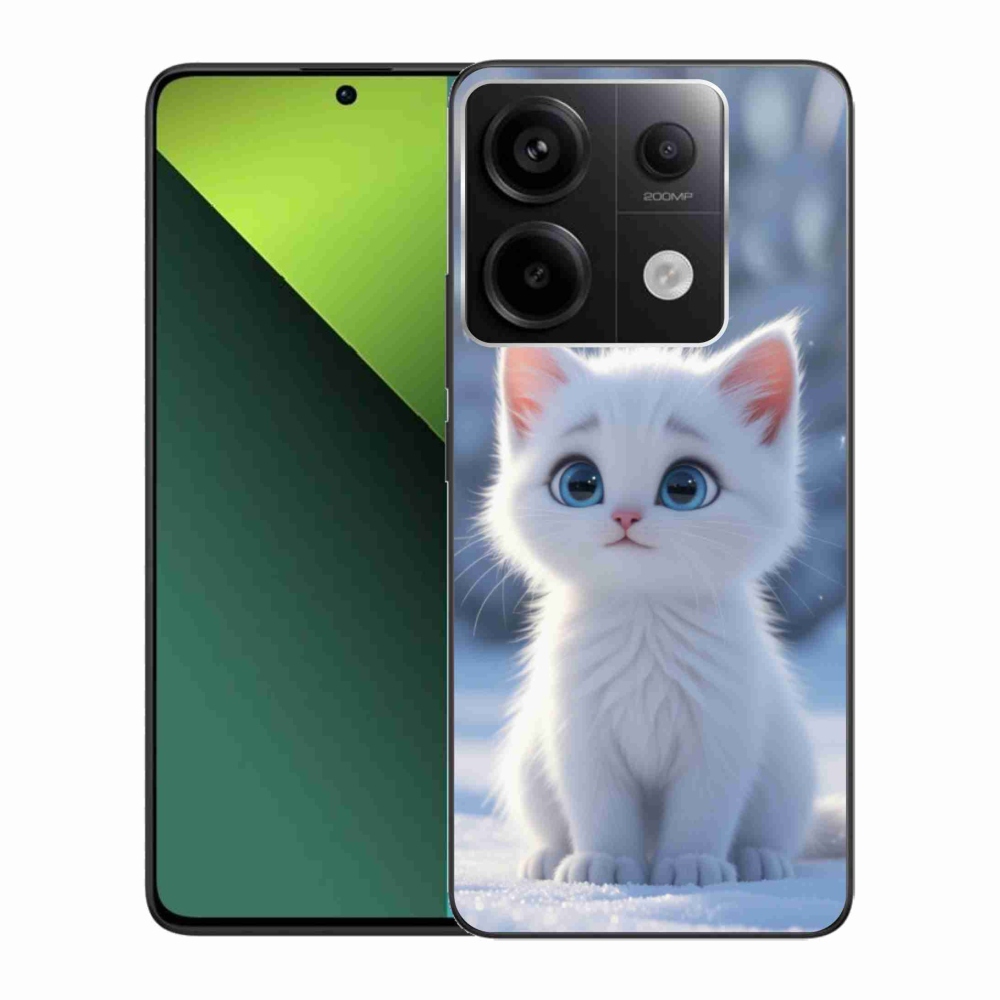 Gél borítás mmCase a Xiaomi Redmi Note 13 Pro 5G/Poco X6 5G számára - fehér cica 3