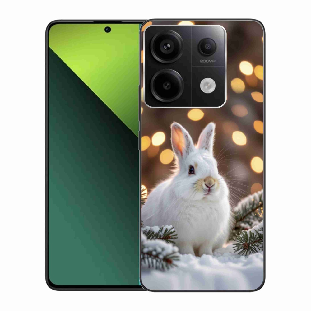 Gél borítás mmCase a Xiaomi Redmi Note 13 Pro 5G/Poco X6 5G - fehér nyúlhoz