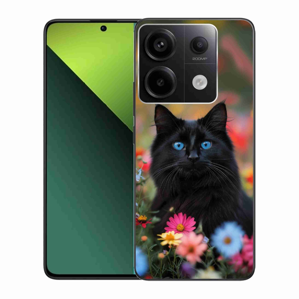 Gél borítás mmCase a Xiaomi Redmi Note 13 Pro 5G/Poco X6 5G számára - fekete cica 4