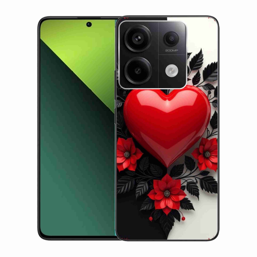 Gél borítás mmCase a Xiaomi Redmi Note 13 Pro 5G/Poco X6 5G számára - piros szív