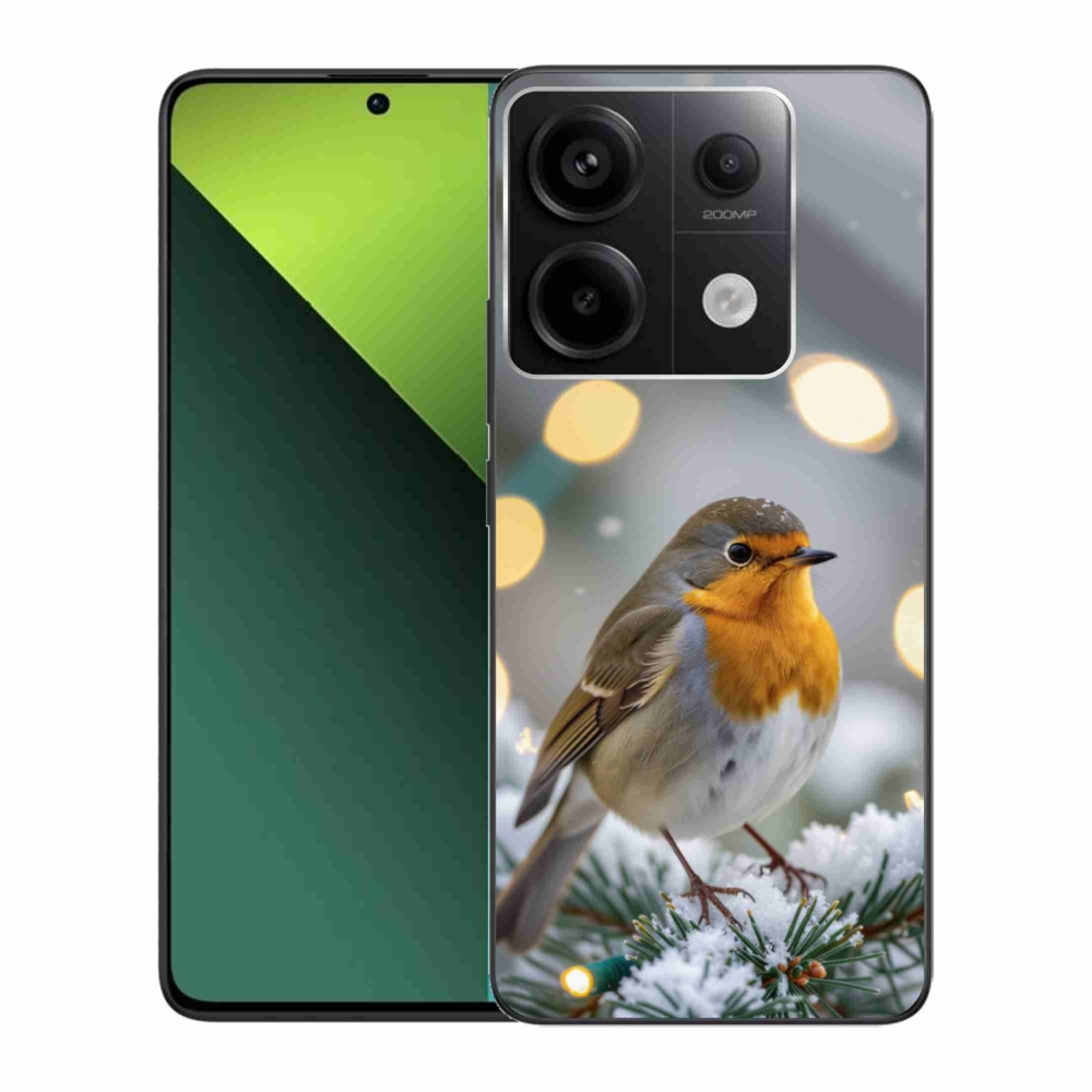 Gél borítás mmCase a Xiaomi Redmi Note 13 Pro 5G/Poco X6 5G számára - piros télen