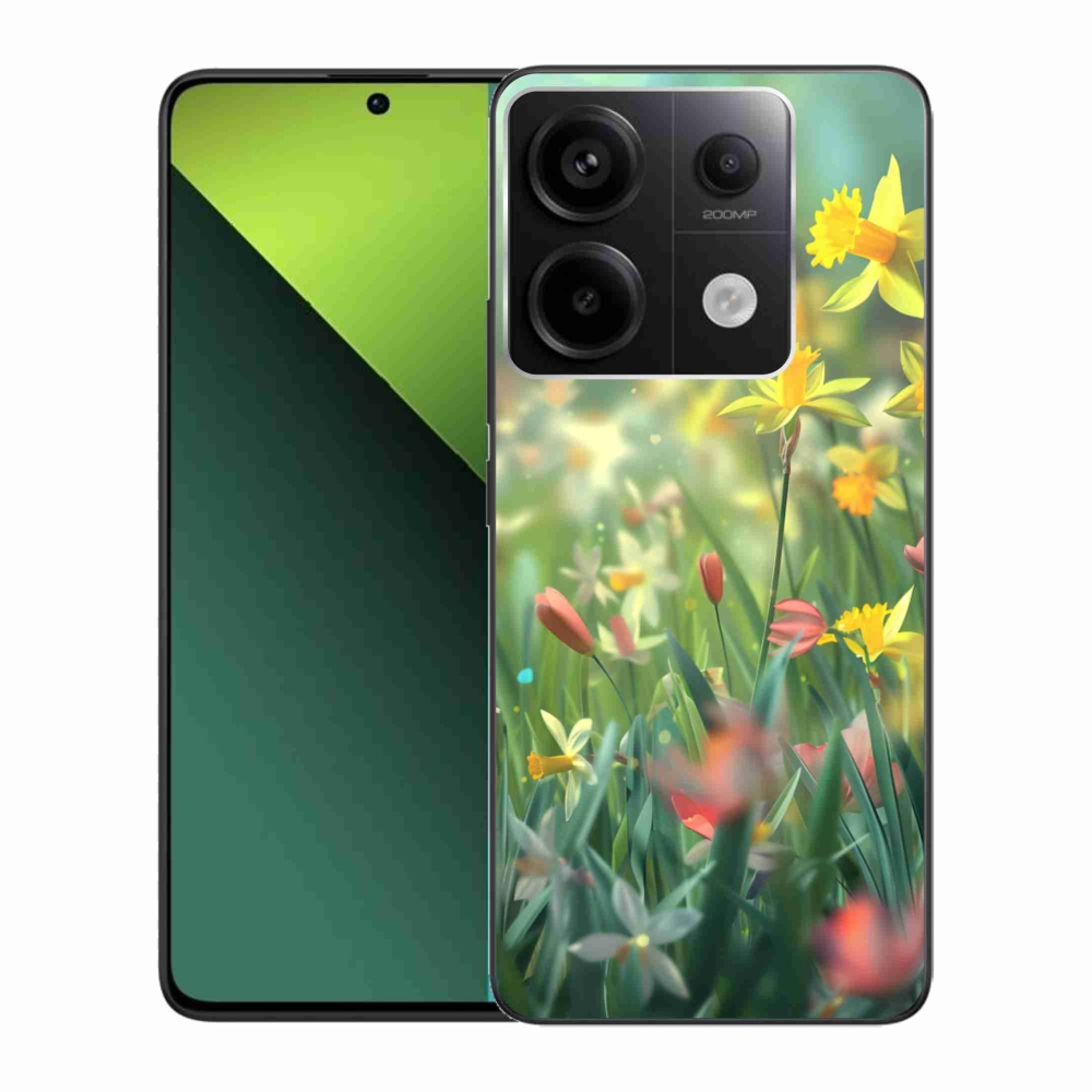 Gél borítás mmCase a Xiaomi Redmi Note 13 Pro 5G/Poco X6 5G számára - tavaszi virágok